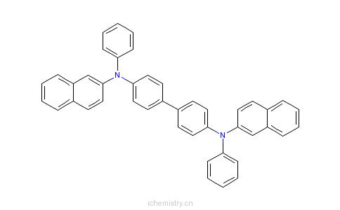 CAS:139255-17-7_N,N'-二(萘-2-基)-N,N'-二(苯基)联苯-4,4'-二胺的分子结构