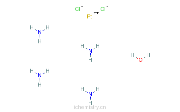 CAS:13933-33-0_四氨合氯化铂一水的分子结构