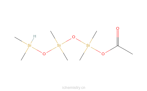 CAS:139722-91-1_1-乙酰氧基-1,1,3,3,5,5,-六甲基三硅氧烷的分子结构