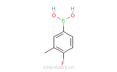CAS:139911-27-6_4-氟-3-甲基苯硼酸的分子结构