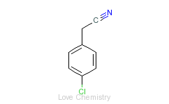 CAS:140-53-4_对氯苯乙腈的分子结构