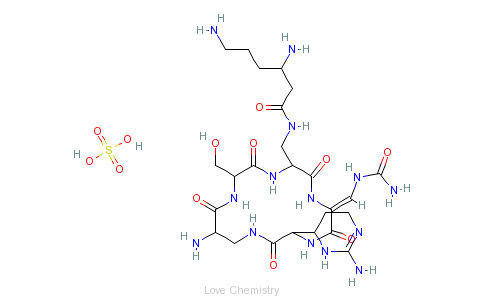 CAS:1405-37-4_硫酸卷曲霉素的分子结构