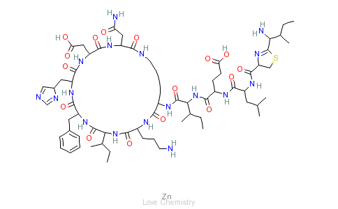 CAS:1405-89-6_杆菌肽锌的分子结构