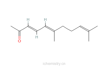 CAS:141-10-6_假紫罗兰酮的分子结构