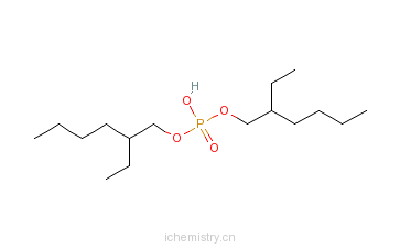 CAS:141-65-1_磷酸双(2-乙基己基)酯钠盐的分子结构