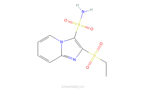 CAS:141776-47-8_2-乙磺酰基咪唑并[1,2-a]吡啶-3-磺酰胺的分子结构
