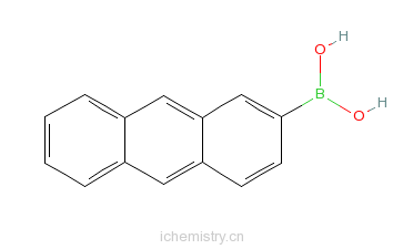 CAS:141981-64-8_2-蒽硼酸的分子结构