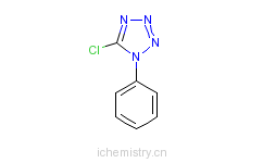 CAS:14210-25-4_5氯-1-苯基四氮唑的分子结构