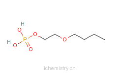 CAS:14260-98-1_磷酸二氢-2-丁氧基乙酯的分子结构
