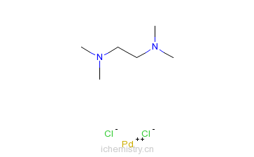 CAS:14267-08-4_cis-Dichloro(N,N,N,N-tetramethylethylenediamine)palladium(II)ķӽṹ