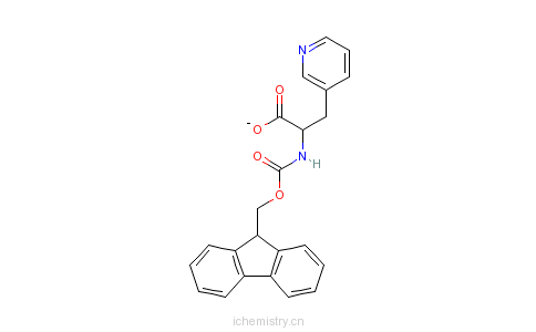 CAS:142994-45-4_Fmoc-3-(3-吡啶基)-D-丙氨酸的分子结构