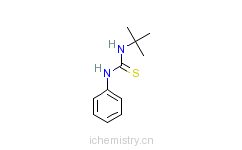 CAS:14327-04-9_N-叔丁基-N'-苯基硫脲的分子结构