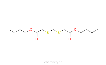 CAS:14338-82-0_2,2'-(亚甲基双(硫代)二乙酸二丁酯的分子结构