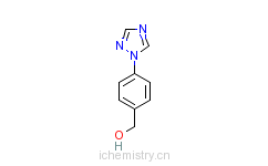 CAS:143426-50-0_4-(1H-1,2,4-三唑-1-基)苄醇的分子结构