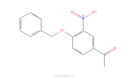 CAS:14347-05-8_4-苄氧基-3-硝基苯乙酮的分子结构