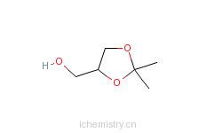 CAS:14347-78-5_(R)-(-)-甘油醇缩丙酮的分子结构