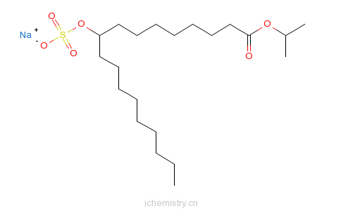 CAS:14350-72-2_9-ʮ[1-(1-׻һ)]ӢƣIsopropyl9-(sodiumsulfooxy)octadecanoateķӽṹ