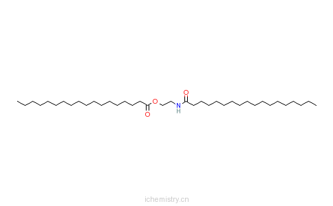 CAS:14351-40-7_硬脂酸2-[(1-十八烷酰基)氨基]乙脂的分子结构
