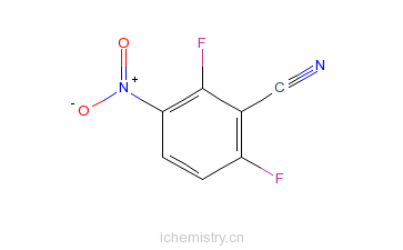 CAS:143879-77-0_2,6-二氟-3-硝基苯腈的分子结构