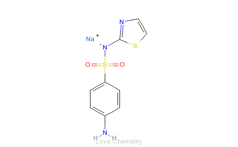 CAS:144-74-1_磺胺噻唑钠的分子结构