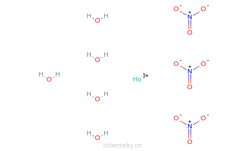 CAS:14483-18-2_硝酸钬的分子结构