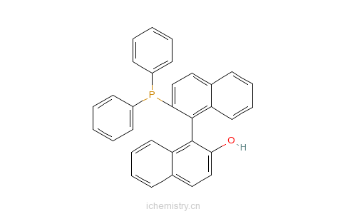 CAS:144868-15-5_S-1,1'-联萘-2'-羟基-2-二苯膦的分子结构