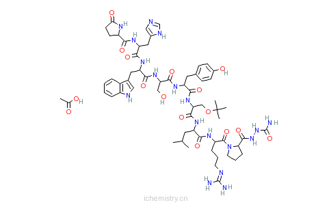 CAS:145781-92-6_醋酸戈舍瑞林的分子结构
