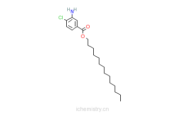 CAS:146408-63-1_3-氨基-4-氯苯甲酸十四烷酯的分子结构