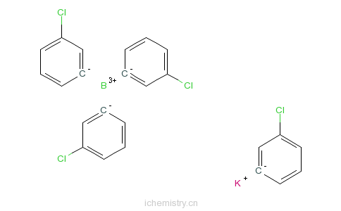 CAS:14680-77-4_四双(4-氯苯基)硼酸钾的分子结构