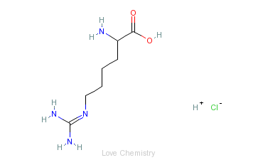 CAS:1483-01-8_L-高精氨酸盐酸盐的分子结构