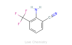 CAS:1483-54-1_2-氨基-4-三氟甲基苯腈的分子结构