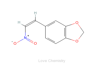 CAS:1485-00-3_3,4-亚甲二氧-beta-硝基苯乙烯的分子结构
