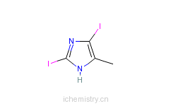 CAS:149510-85-0_2,5-二碘-4-甲基-1H-咪唑的分子结构