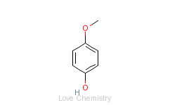 CAS:150-76-5_4-甲氧基苯酚的分子结构