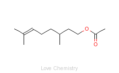 CAS:150-84-5_乙酸香茅酯的分子结构