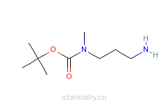 CAS:150349-36-3_N-(3-氨基丙基)-N-甲基氨基甲酸叔丁酯的分子结构