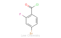 CAS:151982-51-3_4-溴-2-氟苯甲酰氯的分子结构