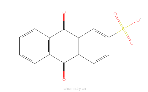 CAS:153277-35-1_蒽醌-2-磺酸钠单水合物的分子结构