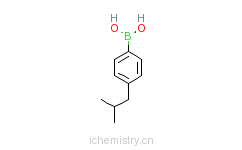 CAS:153624-38-5_4-异丁基苯硼酸的分子结构