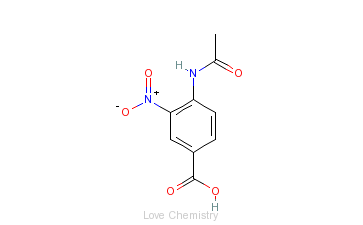 CAS:1539-06-6_4-乙酰胺基-3-硝基苯甲酸的分子结构