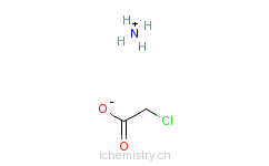 CAS:15455-96-6_氯乙酸铵的分子结构