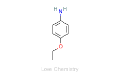 CAS:156-43-4_对乙氧基苯胺的分子结构
