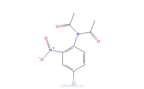 CAS:156499-65-9_N-乙酰基-N-(4-氯-2-硝基苯基)乙酰胺的分子结构