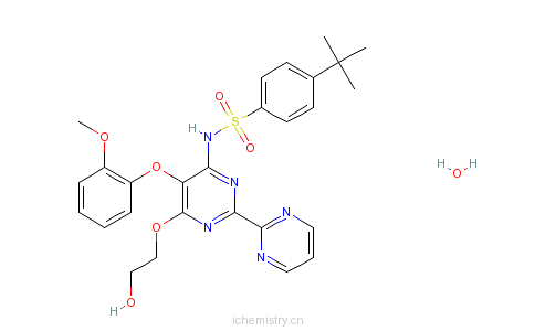 CAS:157212-55-0_波生坦(水合物)的分子结构