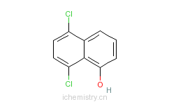 CAS:1574-18-1_5,8-二氯-1-萘酚的分子结构