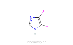 CAS:15813-09-9_4,5-二碘-1H-咪唑的分子结构