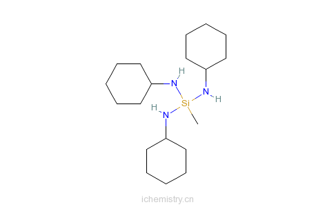 CAS:15901-40-3_甲基三(环己氨基)硅烷的分子结构