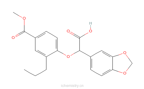 CAS:159590-92-8_Methyl4-(benzo[1,3]dioxol-5-yl-carboxymethoxy)-3-propylbenzoateķӽṹ