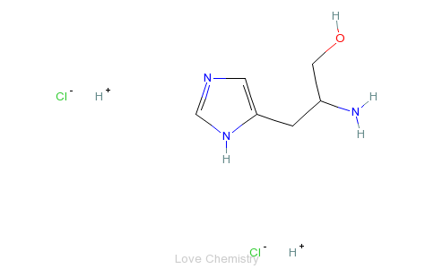CAS:1596-64-1_L-组氨醇二盐酸盐的分子结构