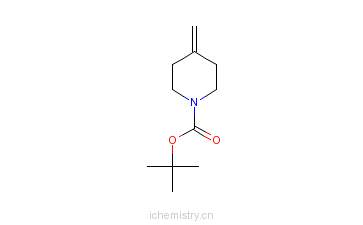 CAS:159635-49-1_N-Boc-4-亚甲基哌啶的分子结构